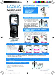 Laqua 300-Series pH Meter Quick Guide EN