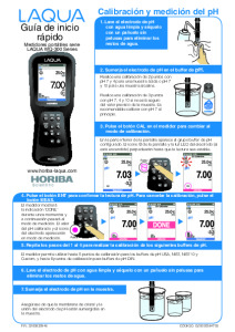 Laqua 300-Series pH Meter Quick Guide ES