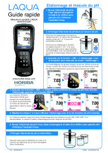 Laqua 300-Series pH Meter Quick Guide FR