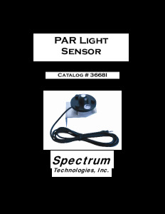 PAR Sensor Manual EN