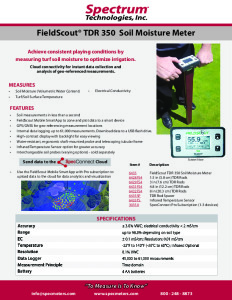 TDR 350 Turf Specsheet EN